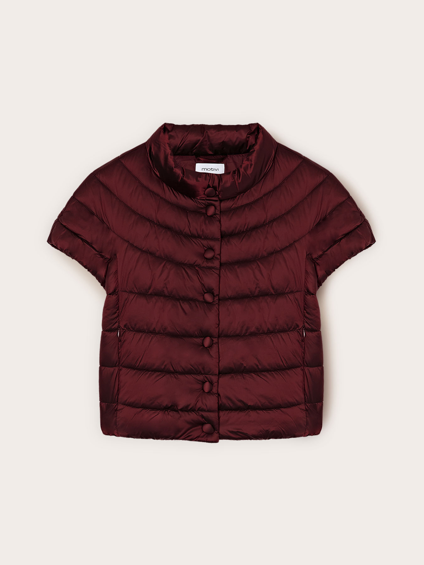 Lightweight short-sleeve puffer jacket image number 4