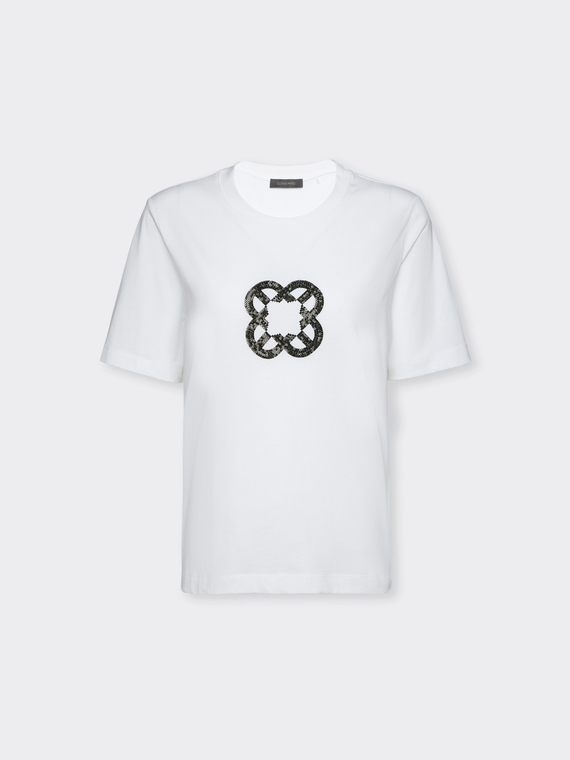 Relaxed fit T-shirt with Monogram embroidery