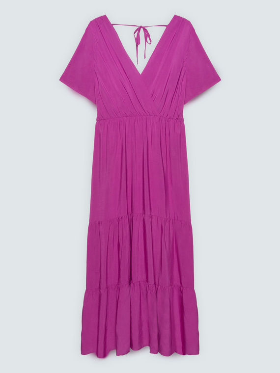 Langes Smile-Kleid aus Viskose