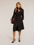 Double-breasted trench coat in technical fabric image number 0