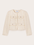 Veste en tweed lurex avec poches image number 4