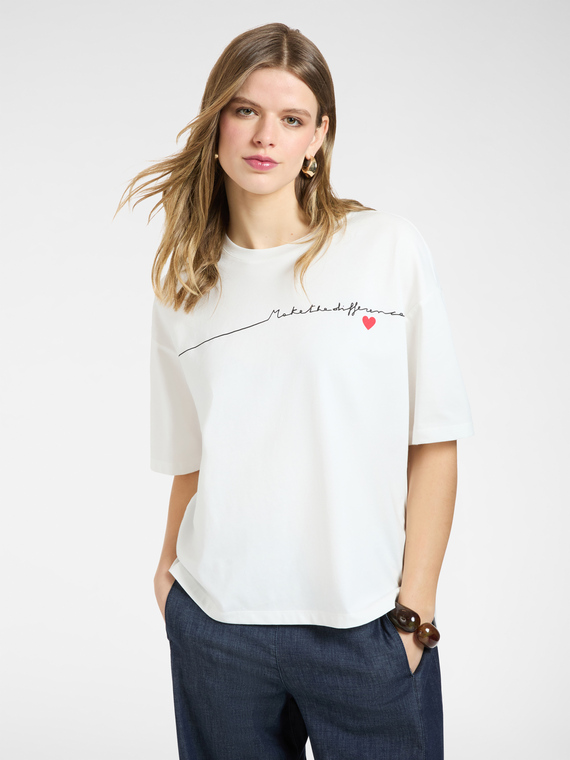 T-shirt in cotone con stampa
