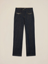 Jeans regular con catene metalliche image number 4