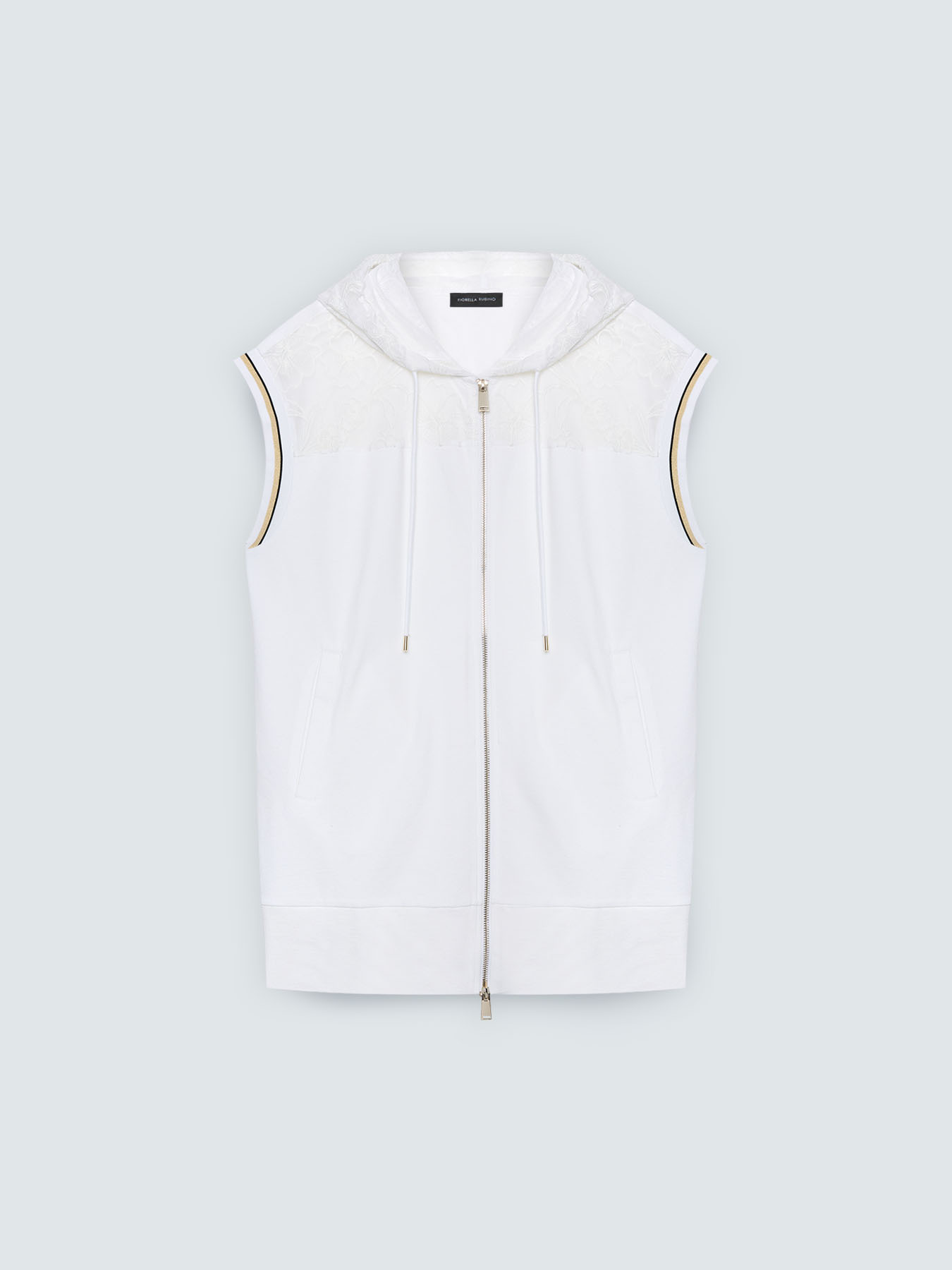 Sweatshirt-Weste mit Kapuze image number 4