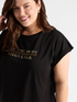 T-shirt con scritta motivazionale image number 3