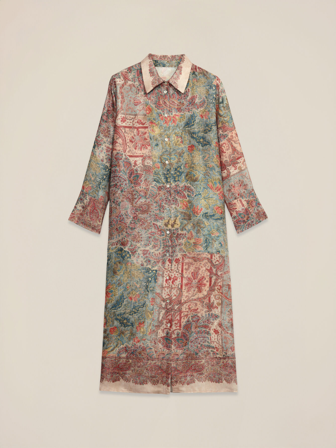 Chemisier in raso fantasia image number 4