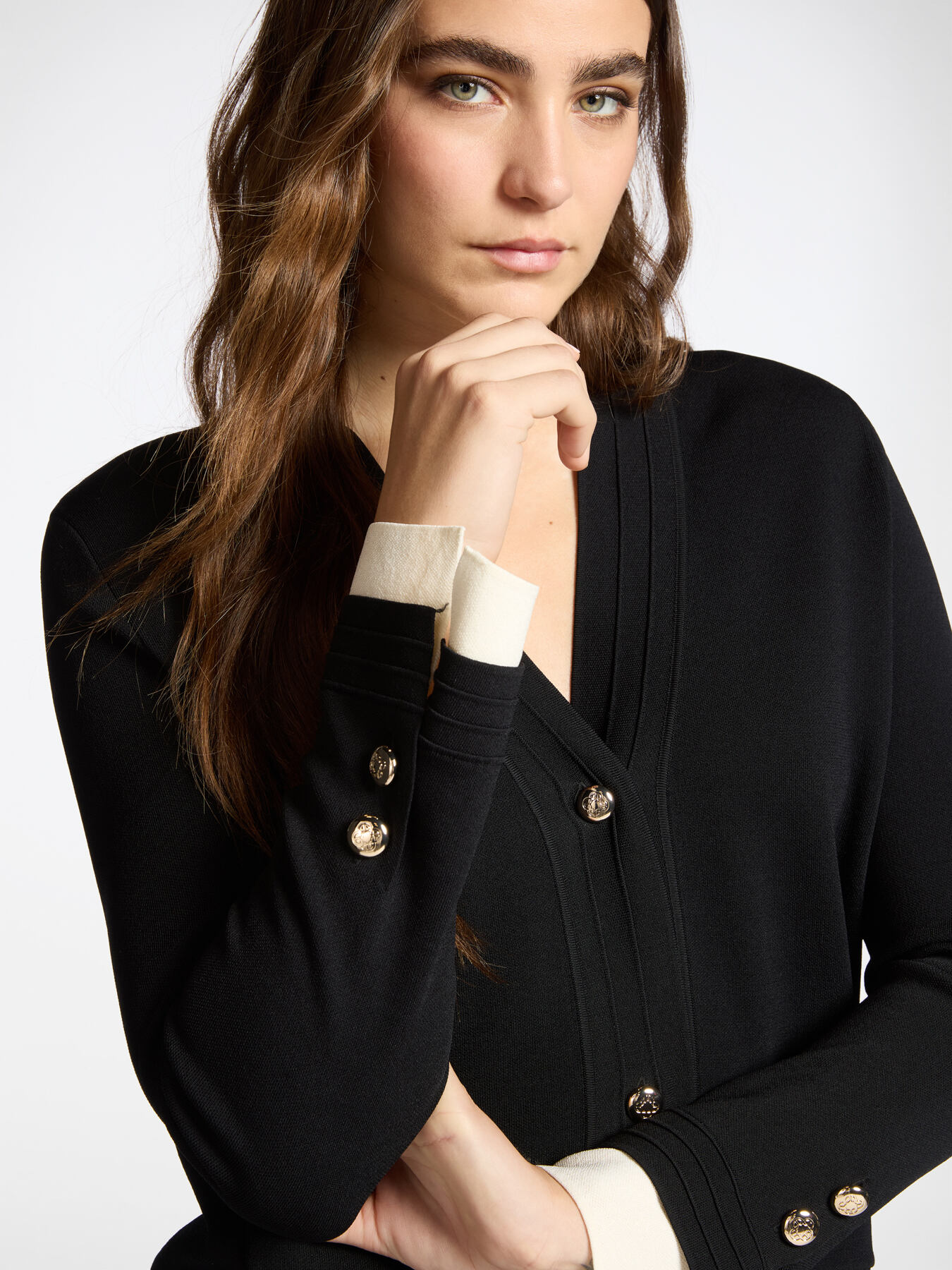 Viscose blend cardigan image number 2