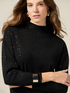 Maglia dolcevita con cristalli image number 2