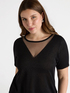 Lurex T-shirt with detail on the neckline image number 3