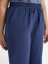 Opaque satin trousers image number 3