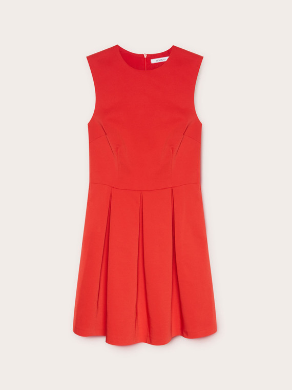 Kurzes Kleid mit Faltenrock