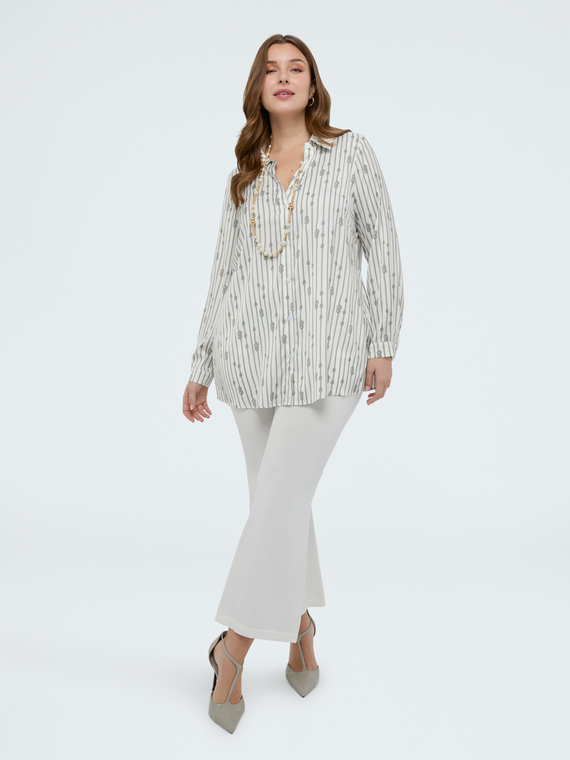 Striped fantasy shirt with knots