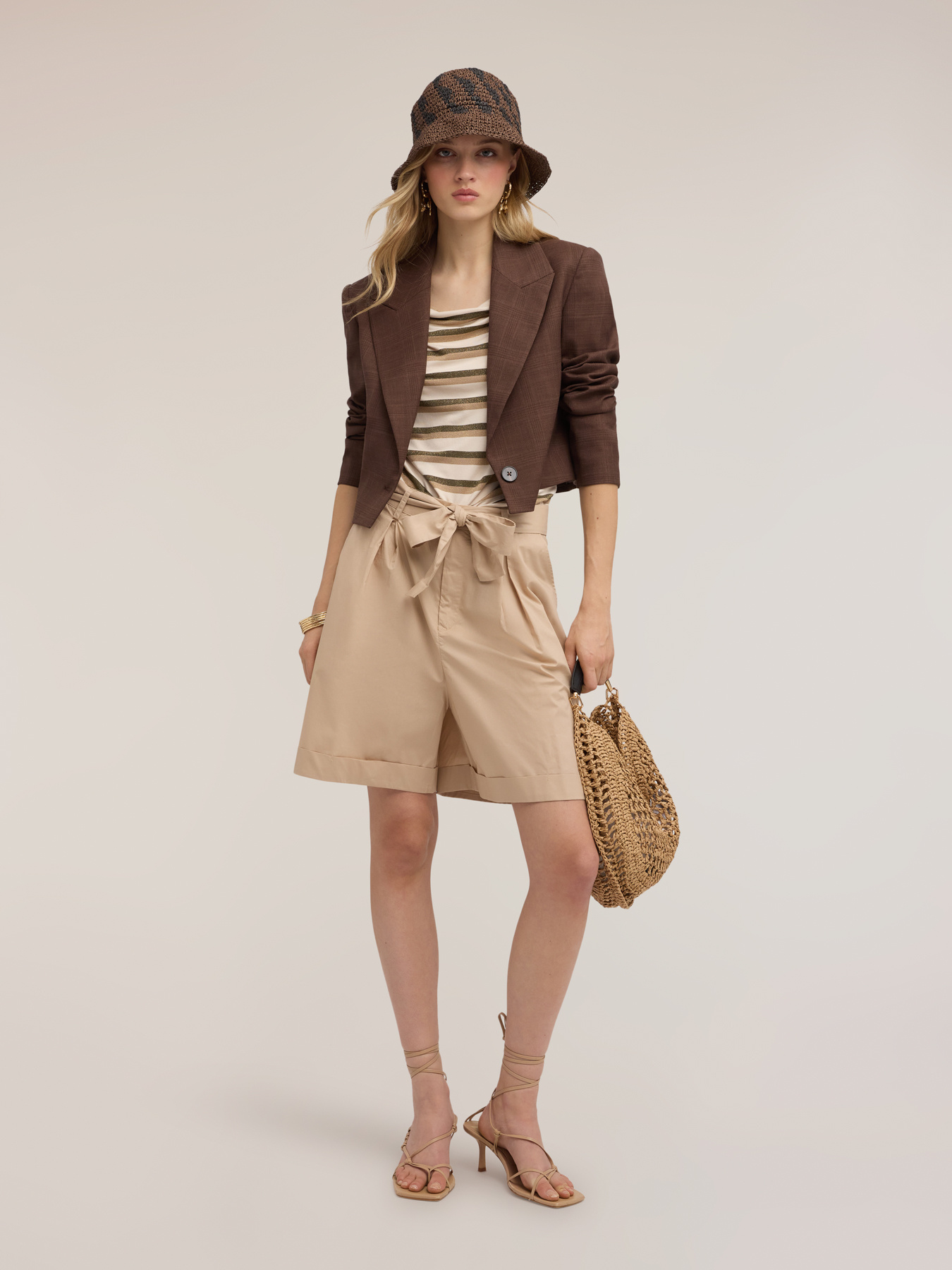 Veste spencer &agrave; motif carreaux image number 2
