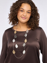 Collana lunga a due fili image number 0