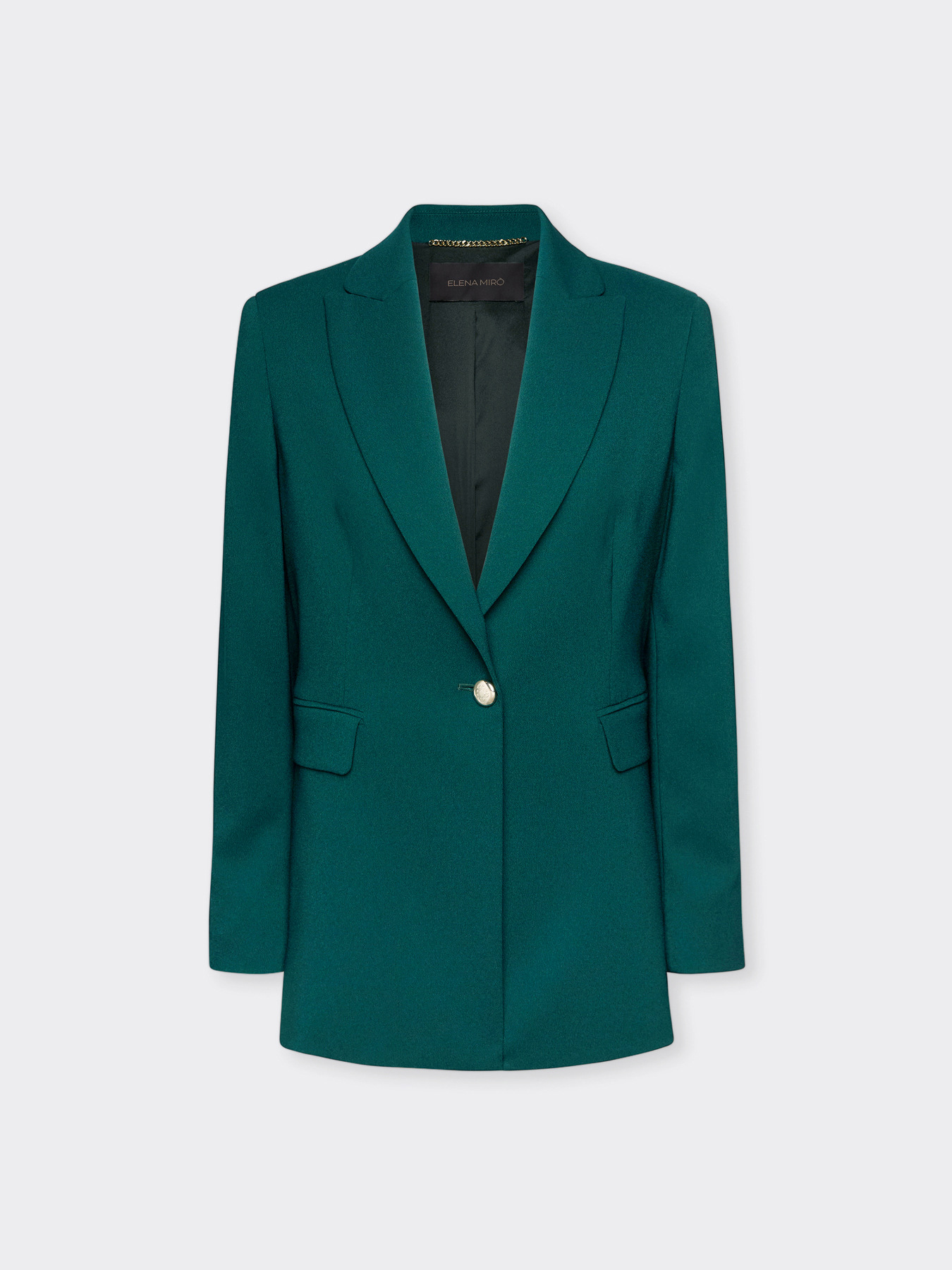 Einreihiger Blazer aus Kreppstoff image number 4