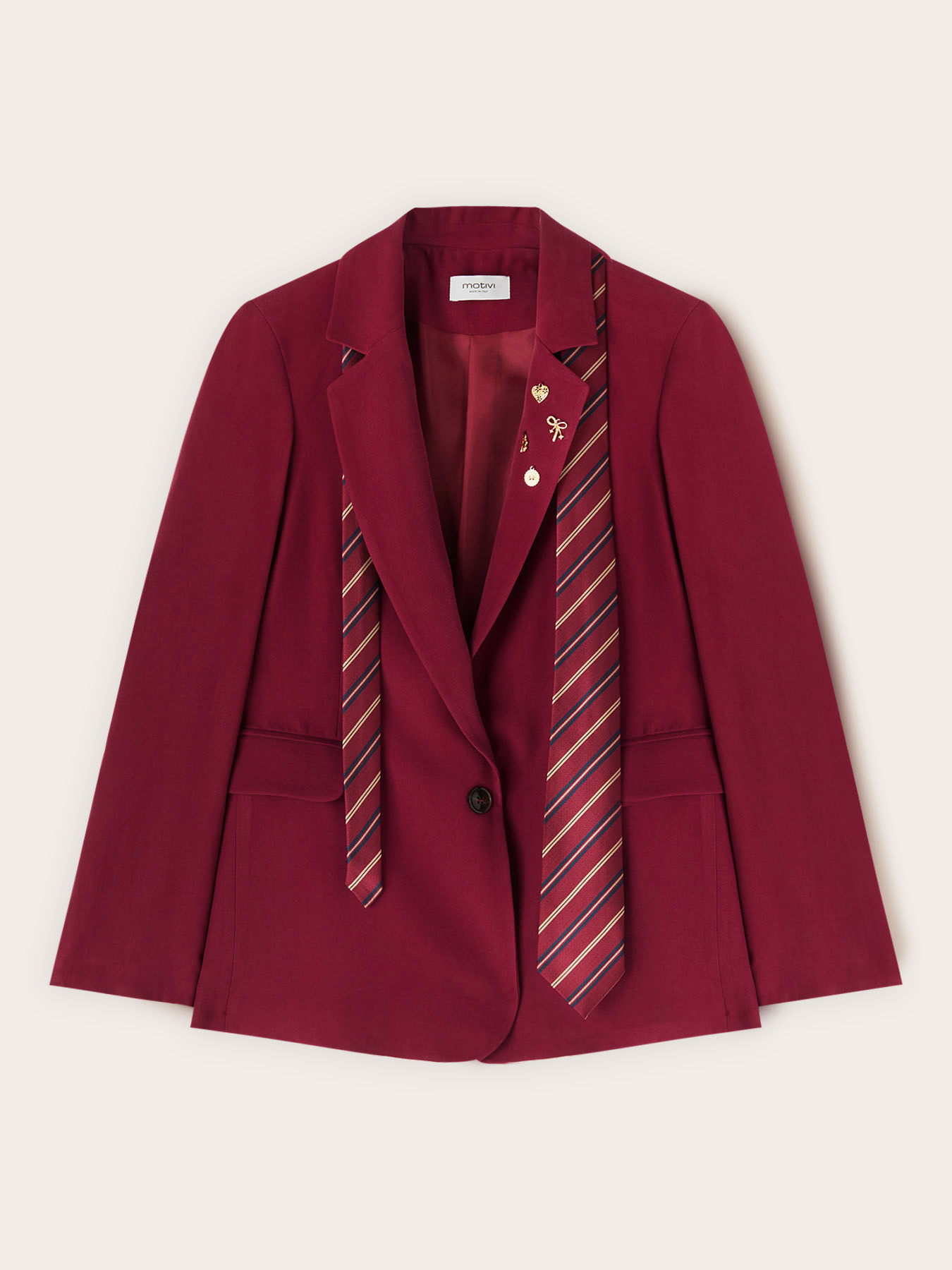 Veste avec applications et cravate image number 4