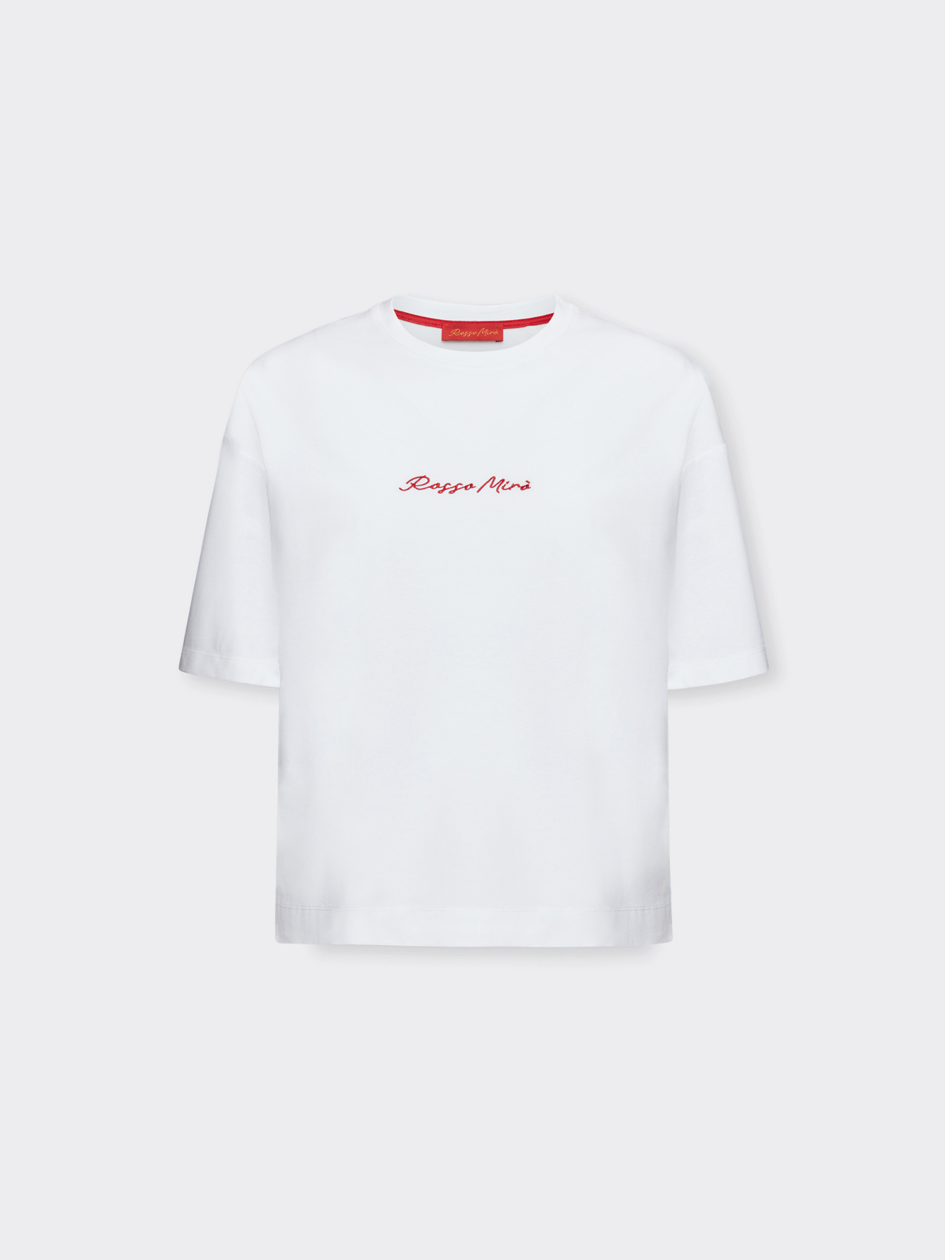 T-Shirt mit gesticktem Schriftzug image number 4