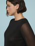 Top in tulle a manica lunga image number 2
