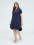 Kleid mit Polokragen und Schmuckknopf image number 0