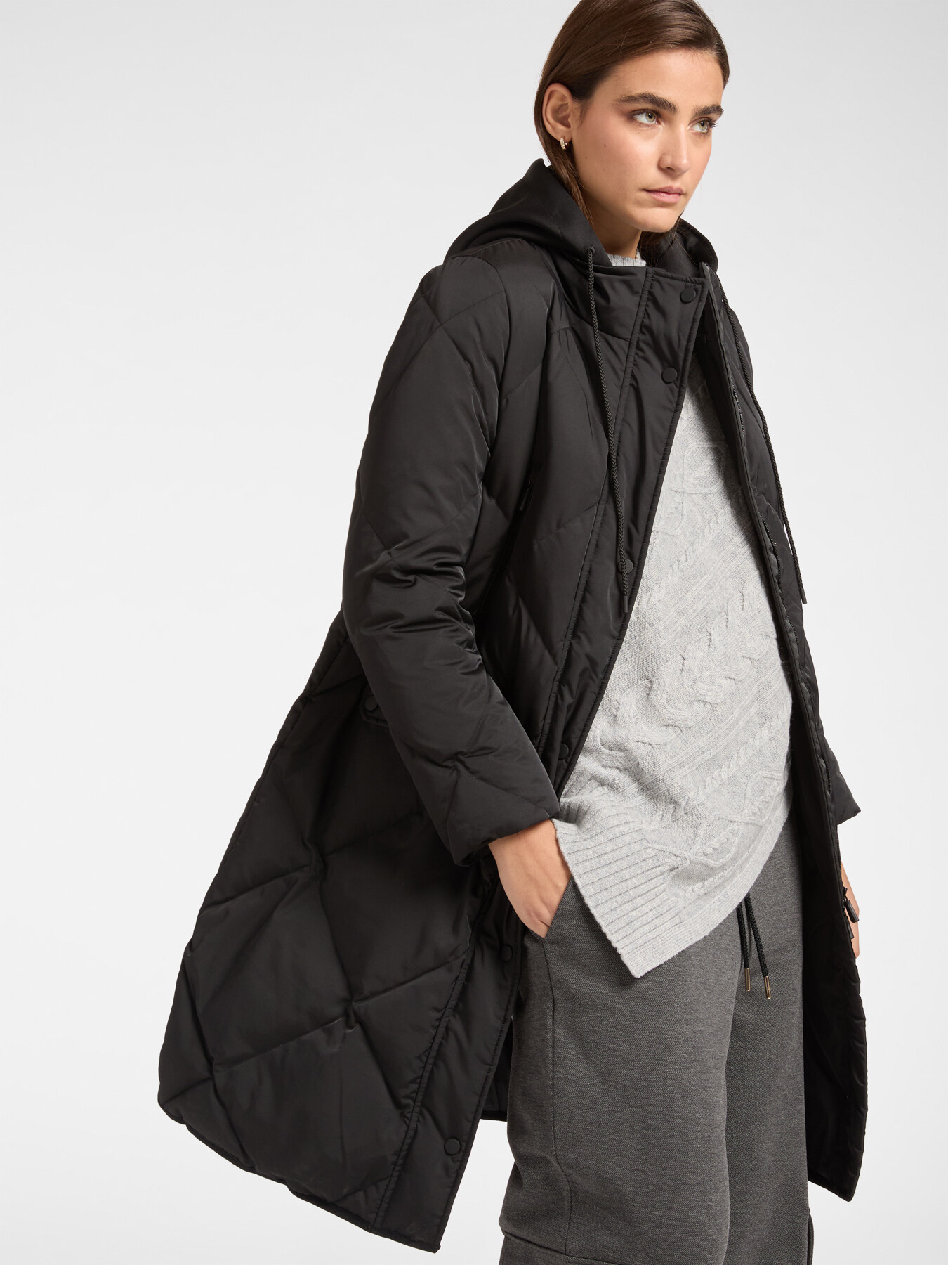 Matte nylon down jacket image number 2