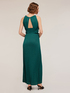 Robe longue en jersey lurex plissé image number 1