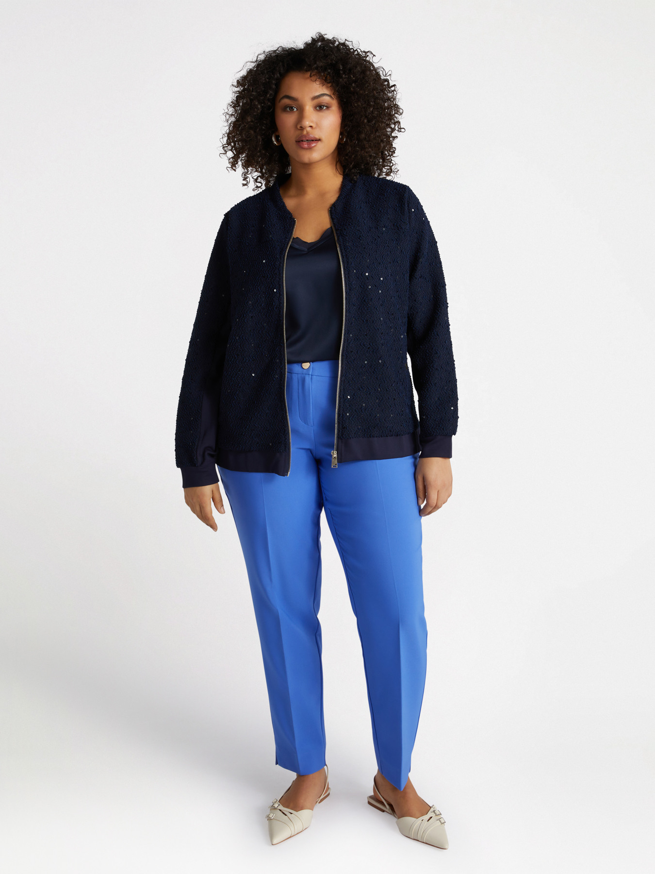 Pantaloni New York in scuba crepe image number 0