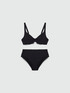 Bikini mit Schleife und Ton-in-Ton-Kristall image number 5