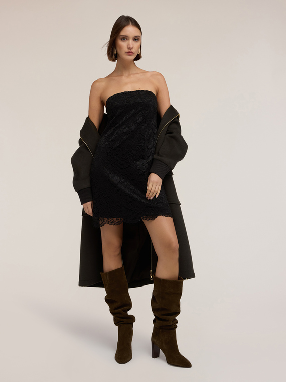 Minidress in pizzo traforato