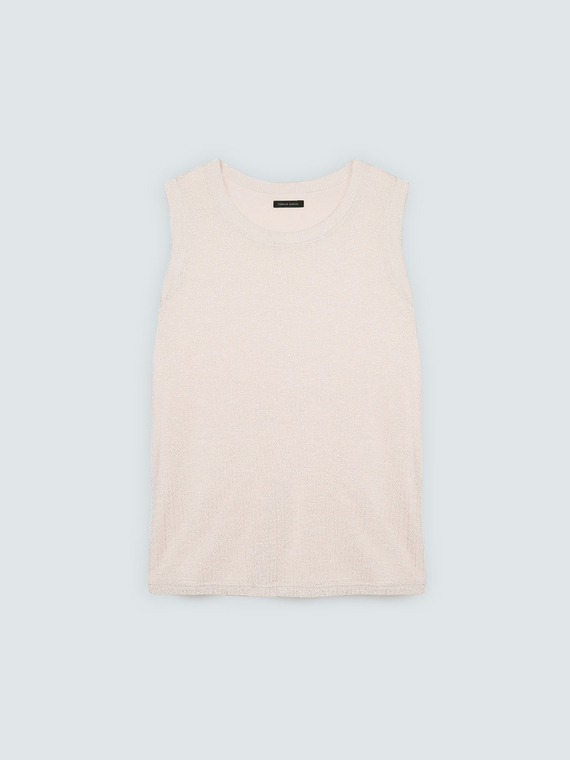 Top aus Lurex-Jersey