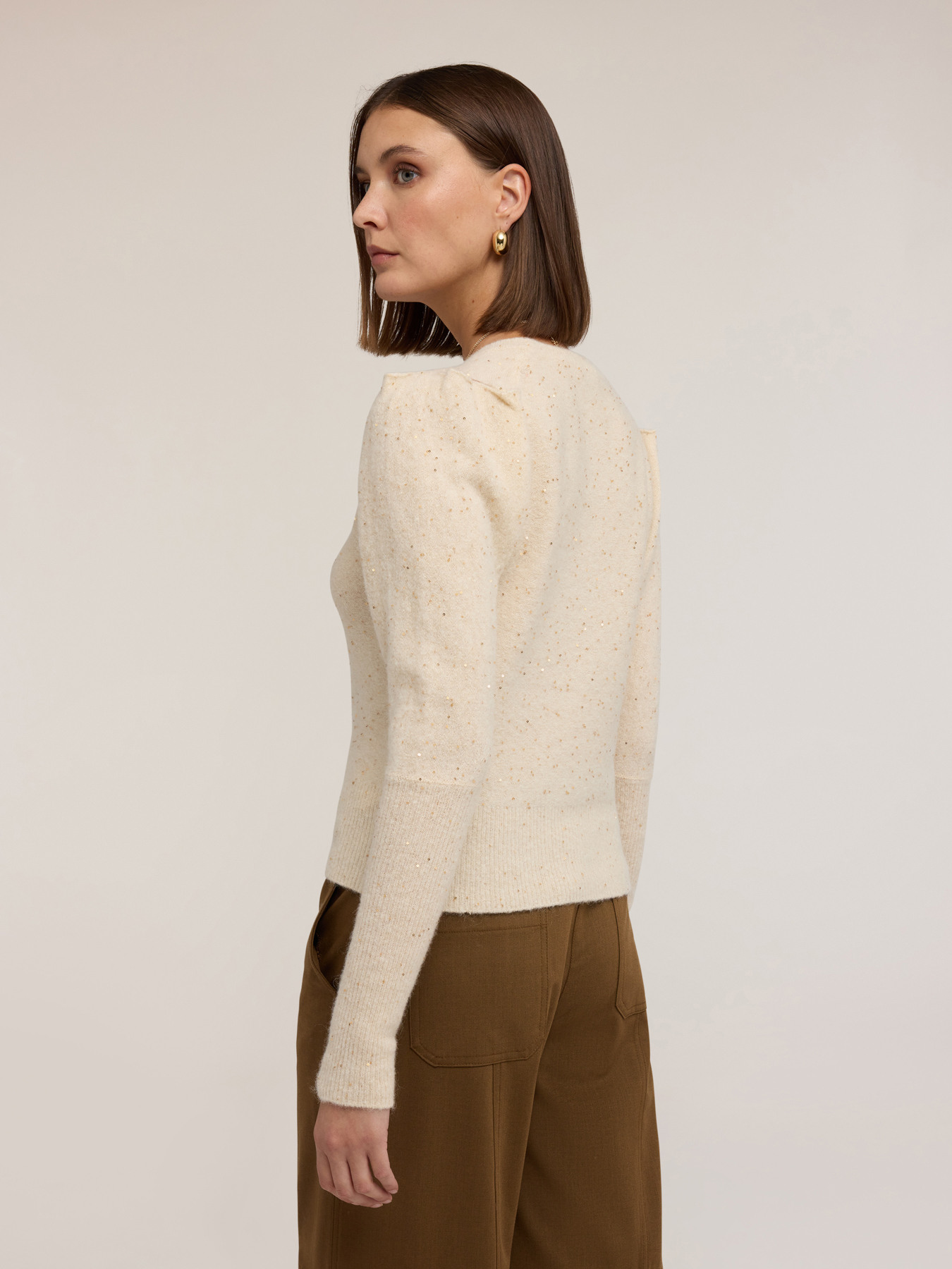 Mohair-Pullover mit Pailletten image number 1