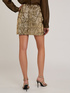 Sequin miniskirt with geometric design image number 1