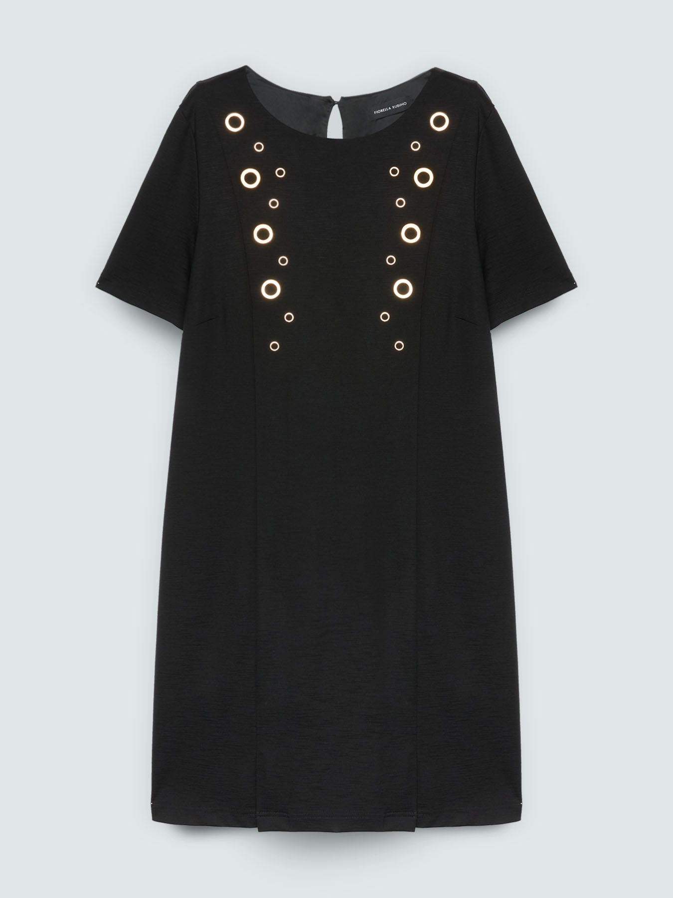 Kleid aus Punto Milano mit &Ouml;sen image number 3