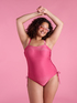 One-piece lurex bandeau swimsuit image number 2