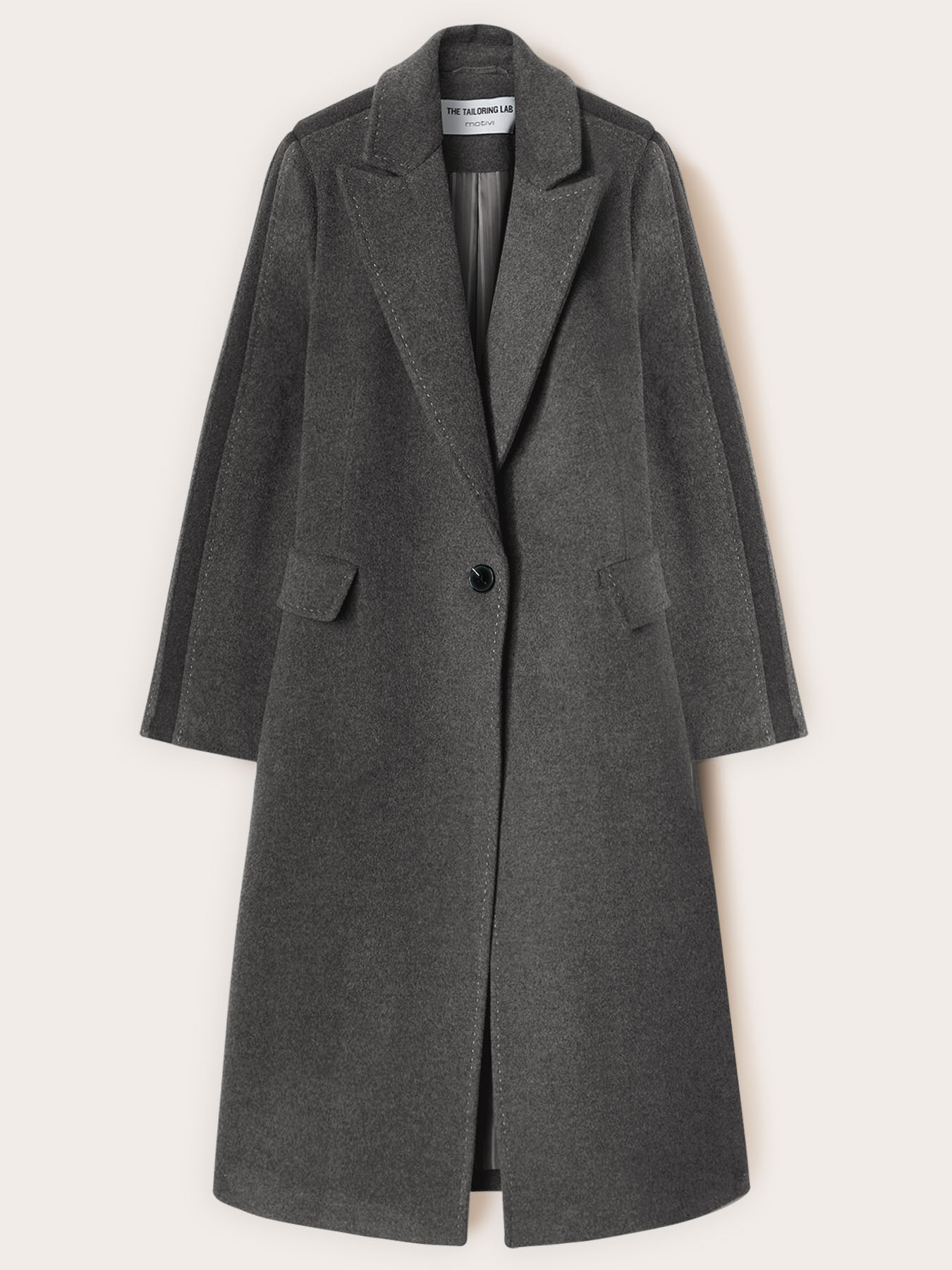 Manteau long en pure laine image number 5