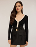 Bicolour ribbed cardigan image number 3