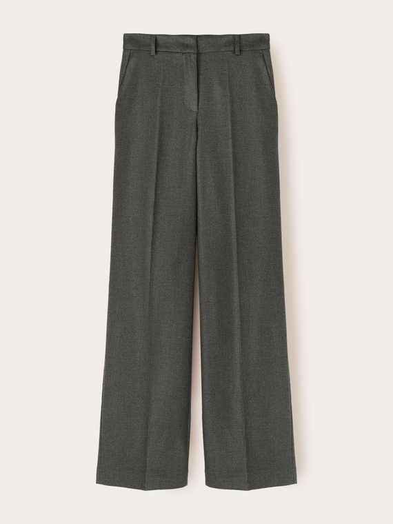 Pantaloni palazzo in flanella