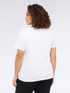 Jersey T-shirt with embroideries and small writings image number 3