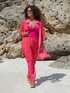 Kaftan shirt in printed georgette image number 0