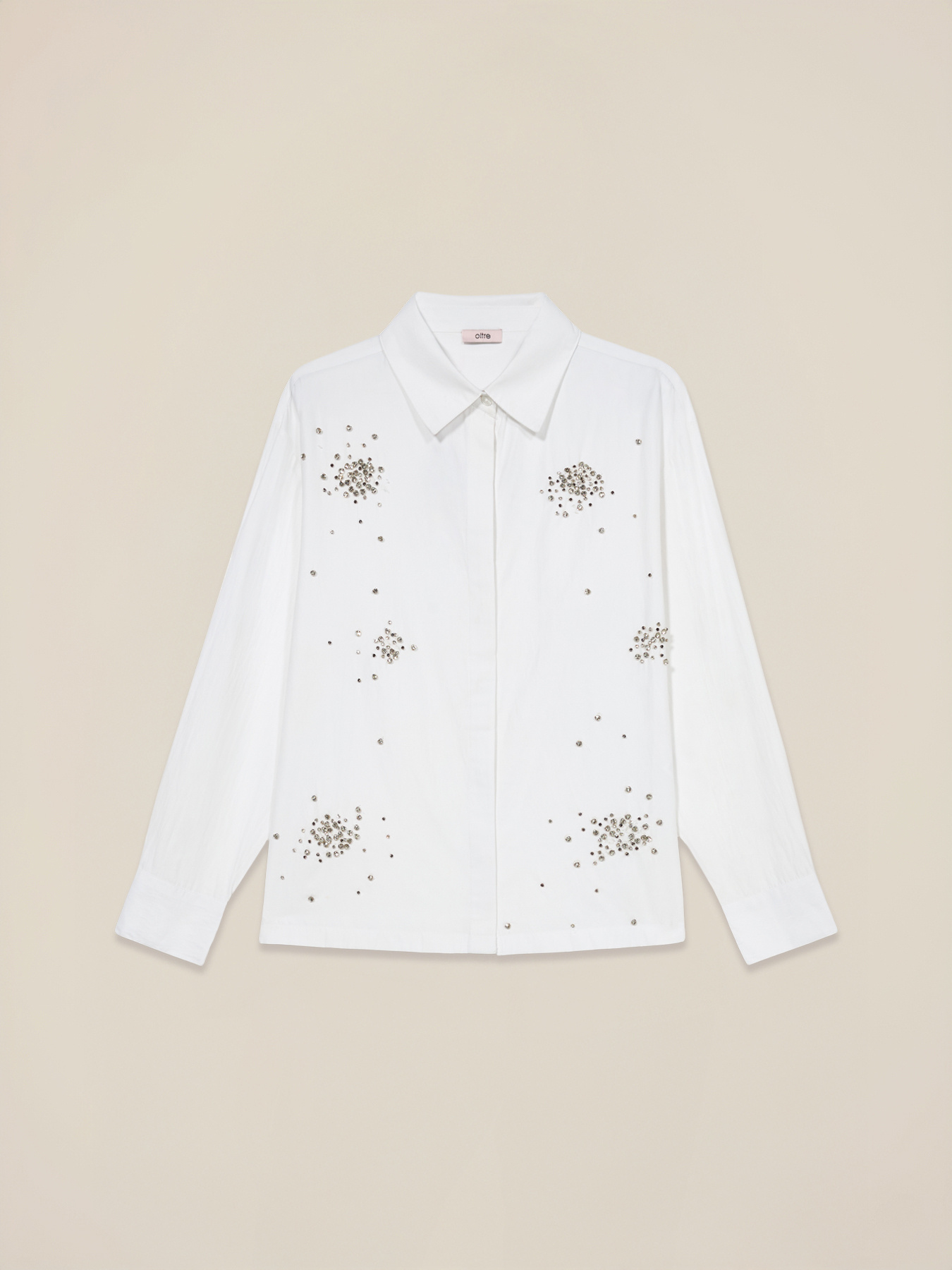 Camicia in popeline con castoni image number 3