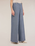 Pantaloni wide effetto denim image number 2