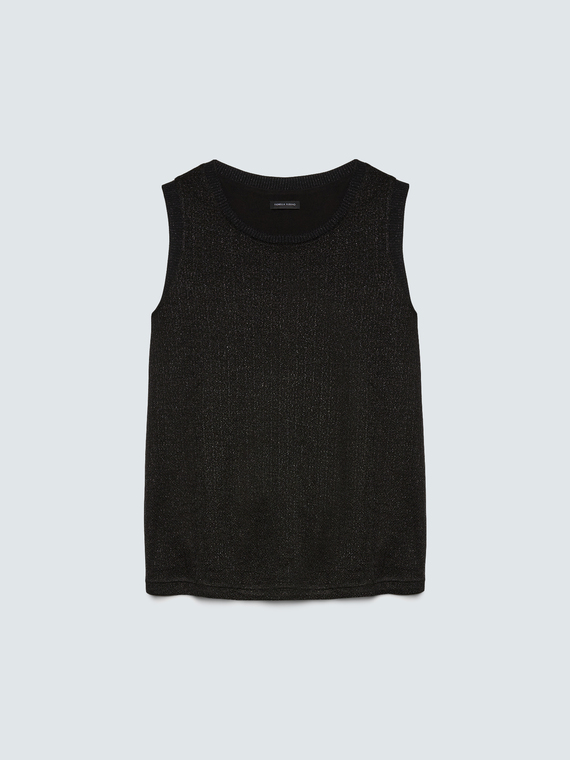 Top aus Lurex-Jersey