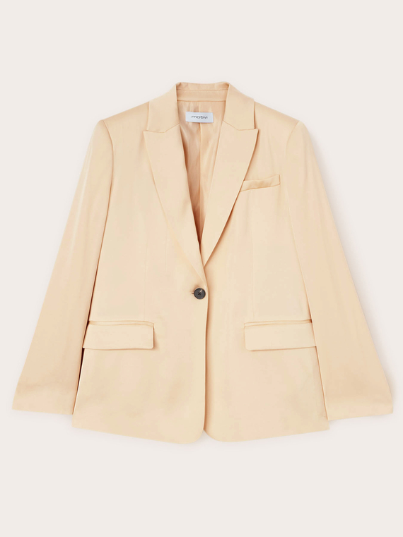 Blazer monopetto in raso