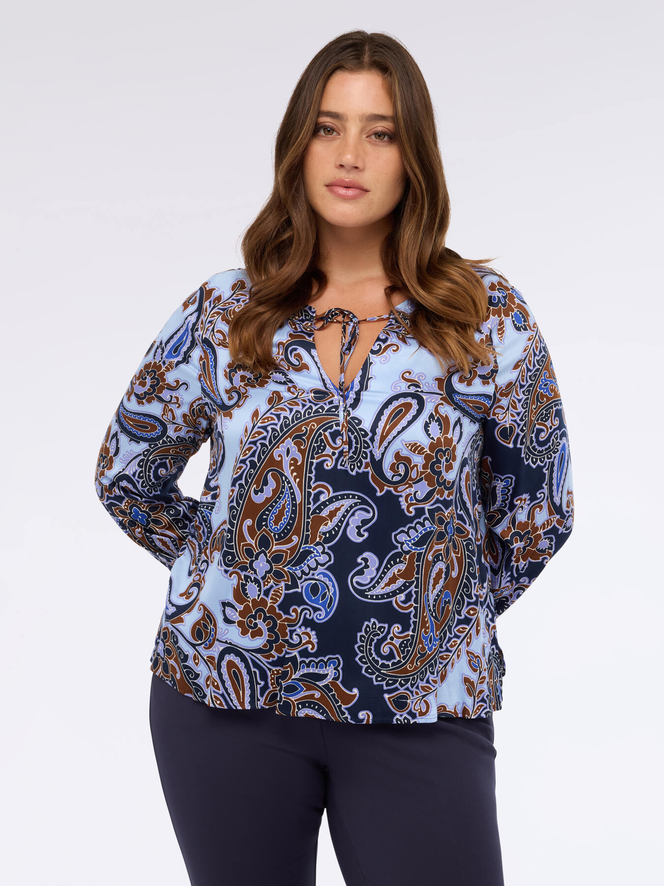 Paisley print viscose blouse image number 2