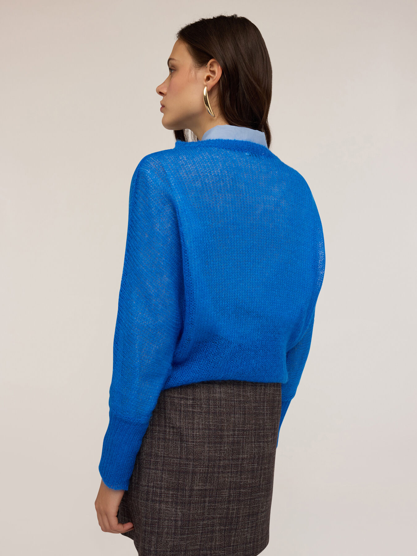Oversized mohair blend sweater image number 1
