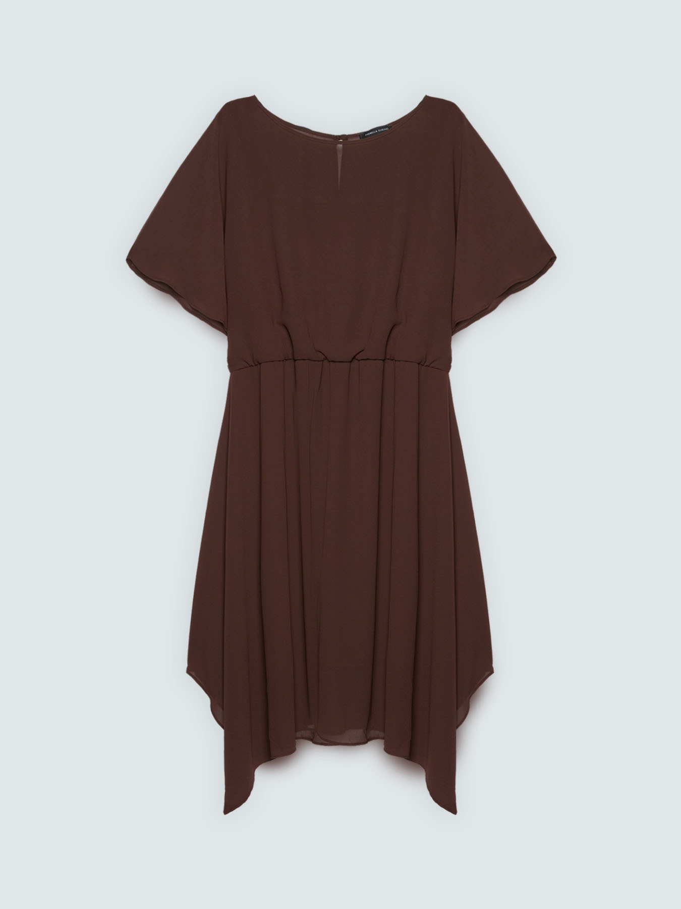 Kleid aus Georgette mit asymmetrischem Saum image number 4