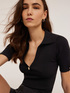 Rippenstrick-Polo-Shirt image number 0