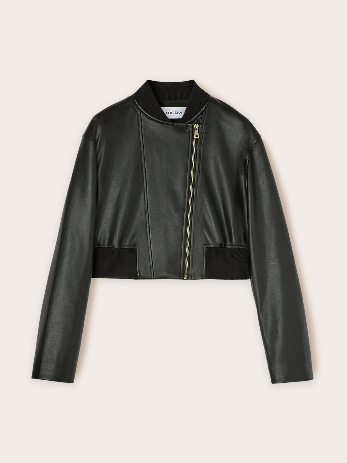 Blouson biker court image number 4