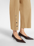 Gabardine trousers with buttons image number 2