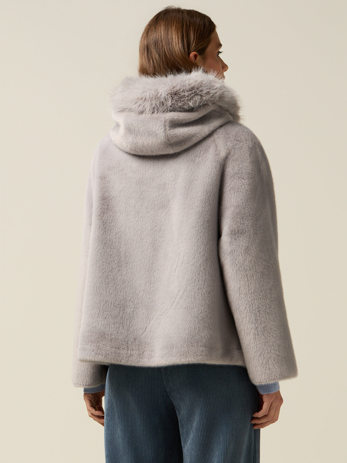 Short parka with hood image number 1