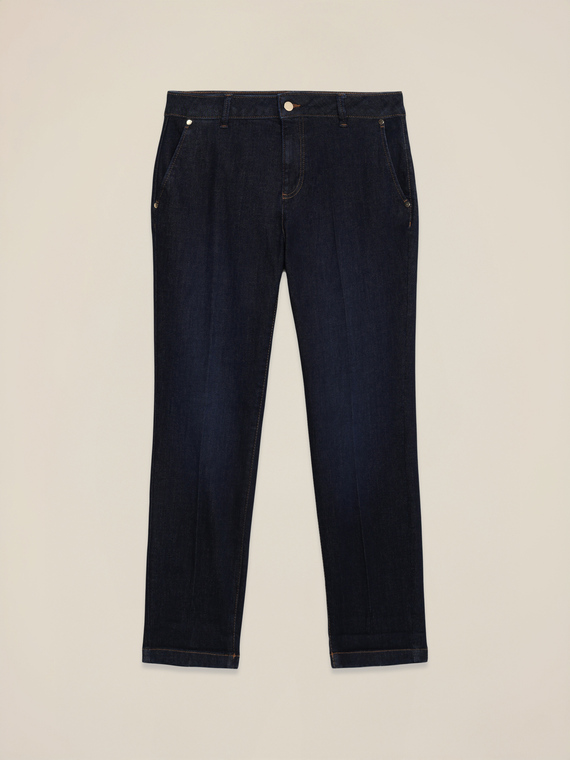 Jean chino bleu rinçage